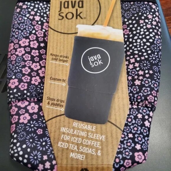 Java Sok large insulating sleeve, floral, New - Picture 1 of 4